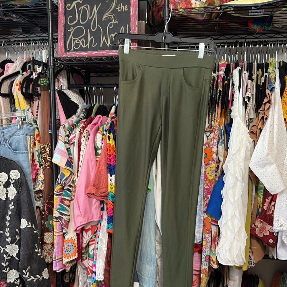 Olive Green Women's Pants